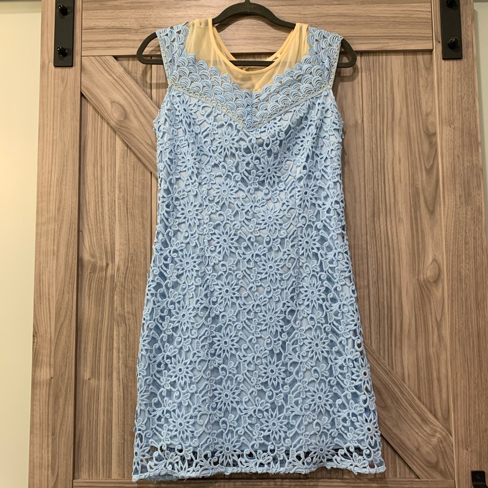 NWOT Blue Lace Dress